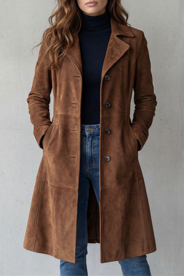Disa | Vintage mockaskinn finish – Lang kåpe