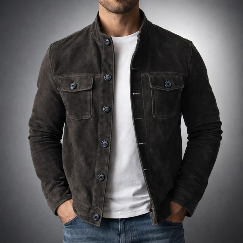 Terje | Premium Semsket Skinn Bomber