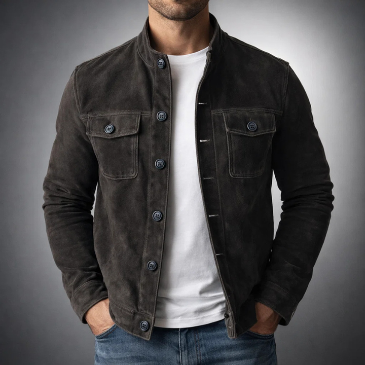 Terje | Premium Semsket Skinn Bomber