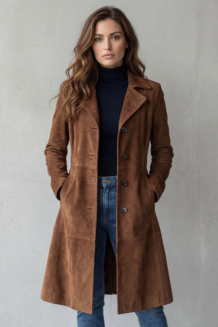 Disa | Vintage mockaskinn finish – Lang kåpe