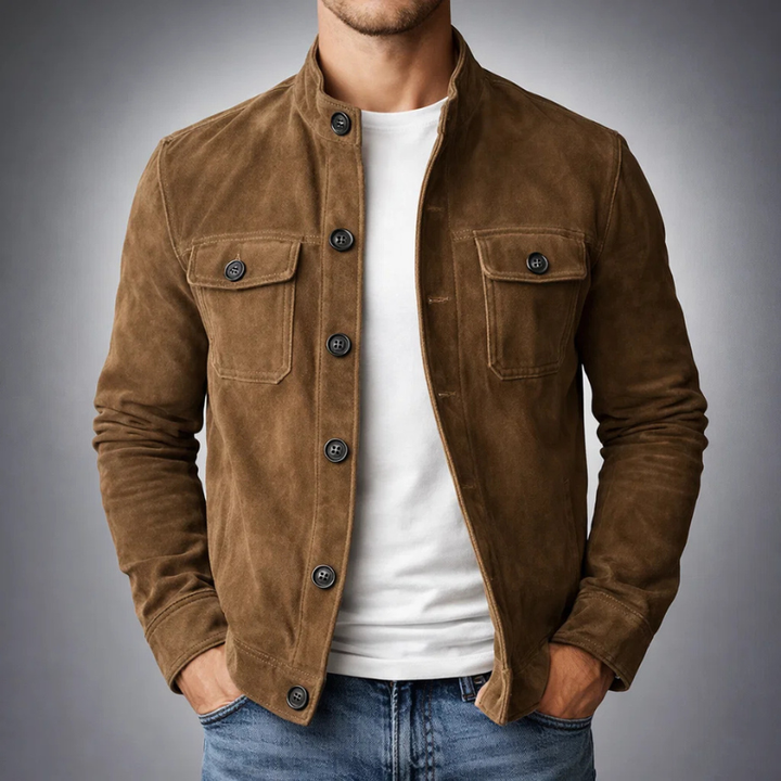 Terje | Premium Semsket Skinn Bomber