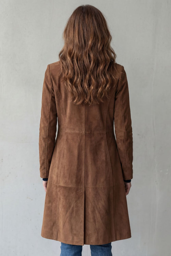 Disa | Vintage mockaskinn finish – Lang kåpe