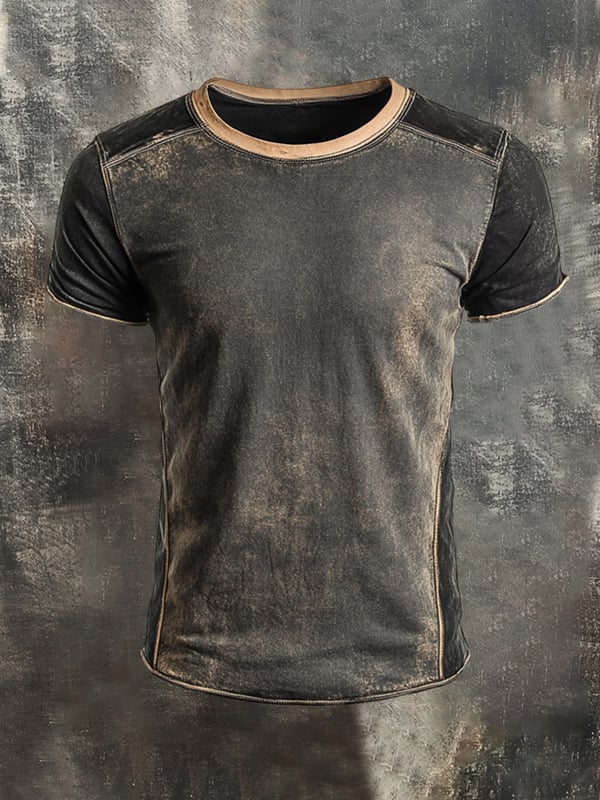Henley | Top med fargeblokk design for menn