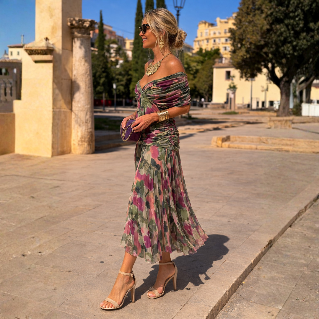 Malou | Off Shoulder Maxi Kjole