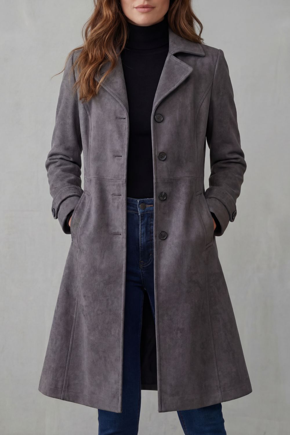 Disa | Vintage mockaskinn finish – Lang kåpe