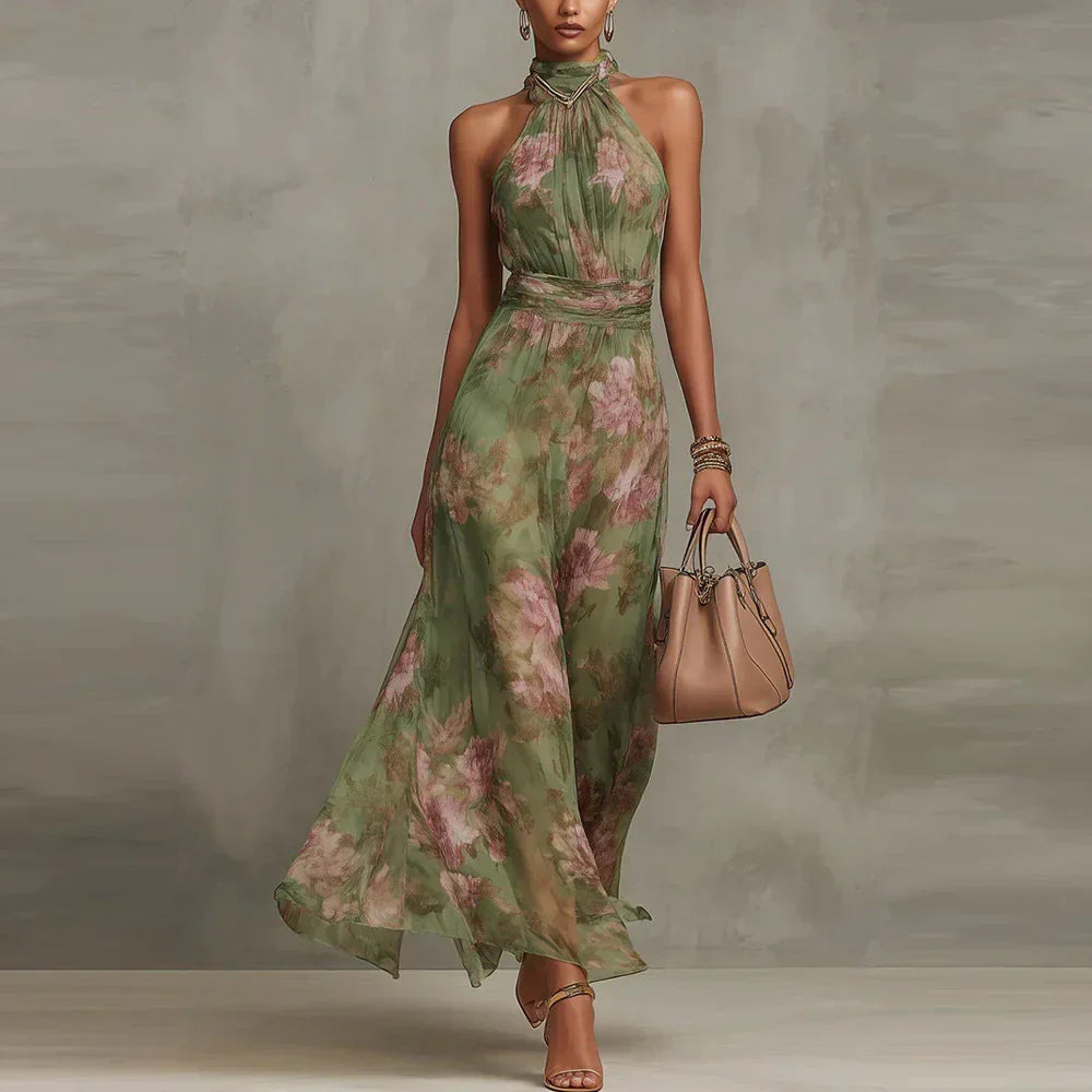 Lilly | Blomstrete Maxi Kjole
