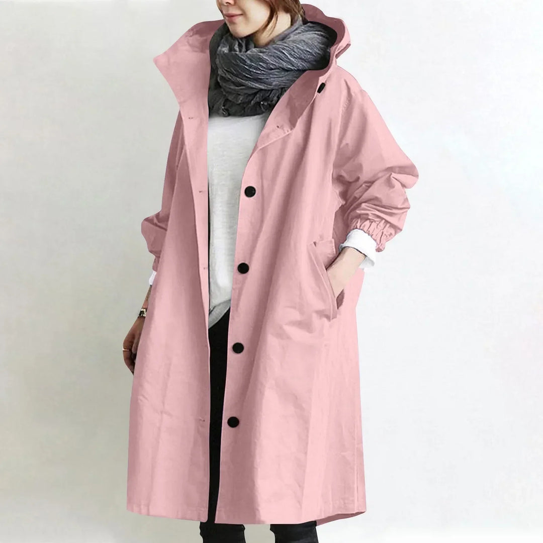 Theodora | Lang Trenchcoat med Hette