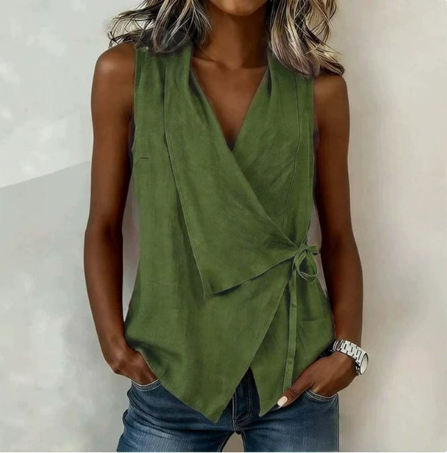 Loretta | Ermeløs Bluse