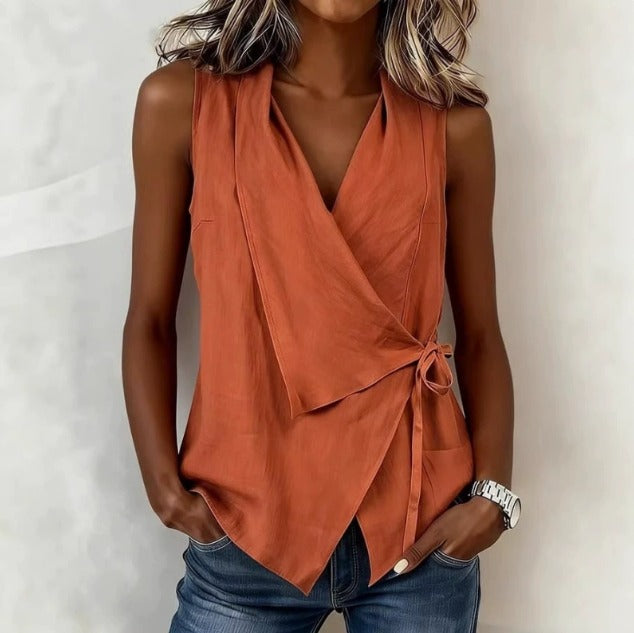 Loretta | Ermeløs Bluse