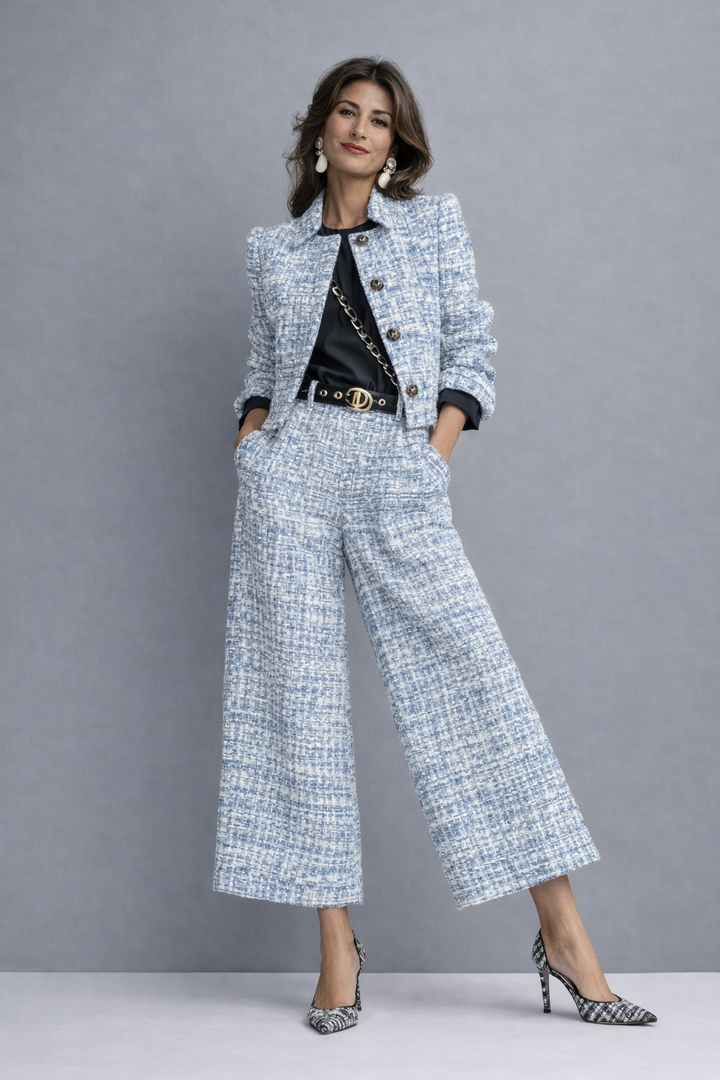 Marcella | Elegant sett bluse og bukser