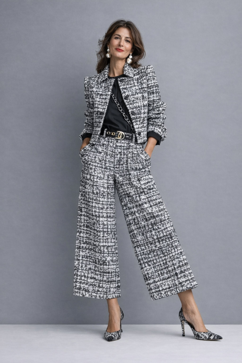 Marcella | Elegant sett bluse og bukser