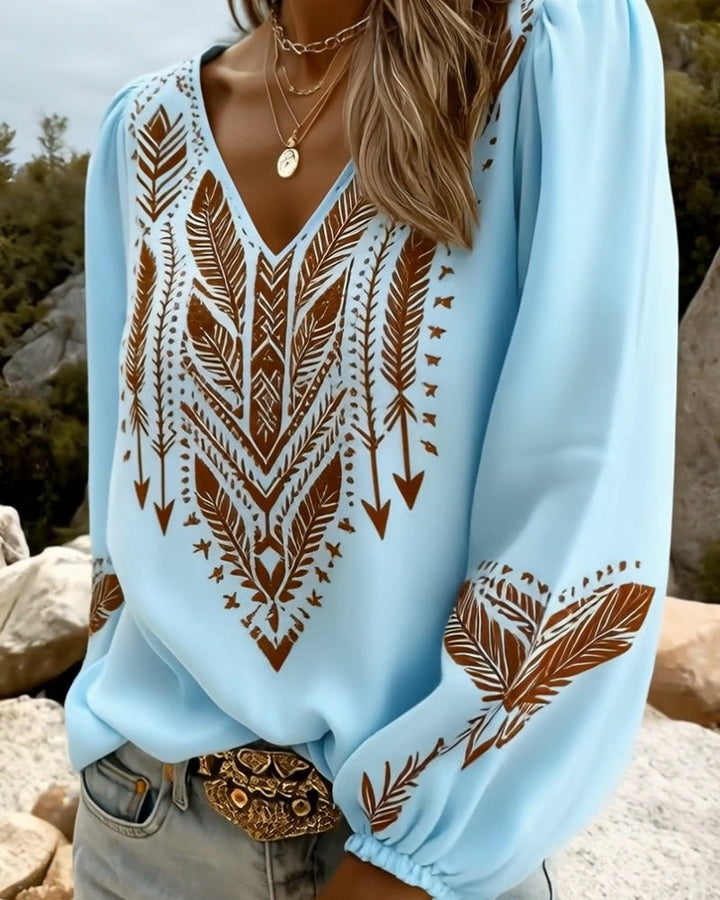 Sienna | Avslappet Boho Bluse