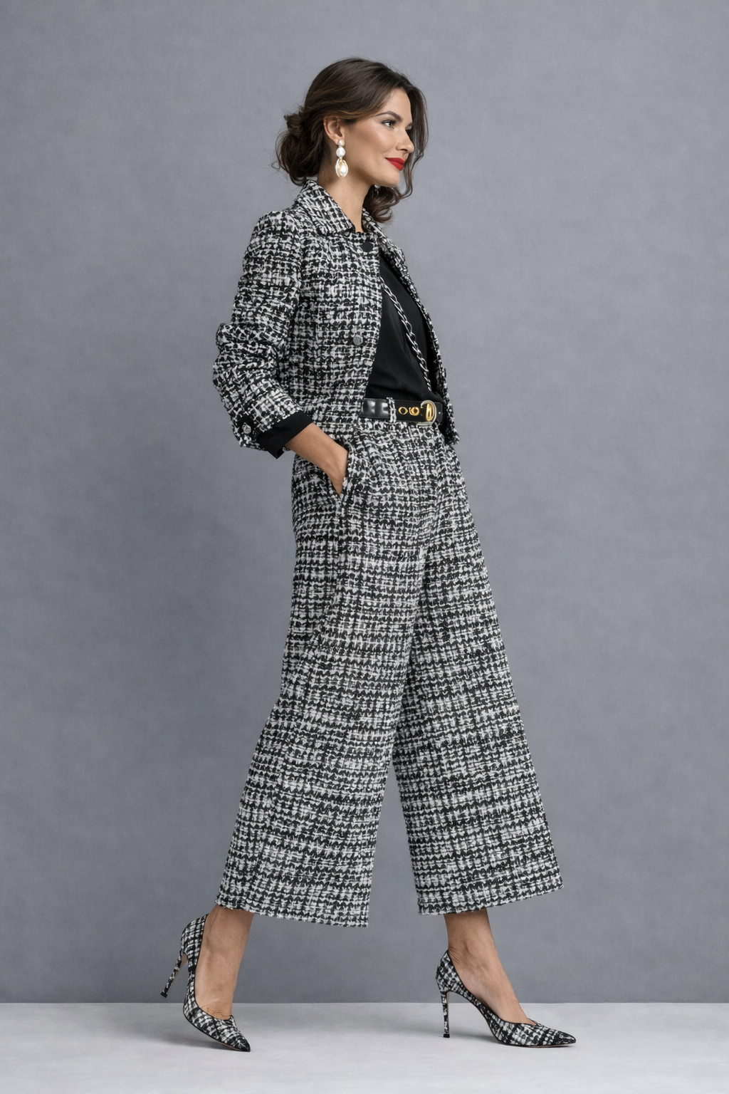 Marcella | Elegant sett bluse og bukser
