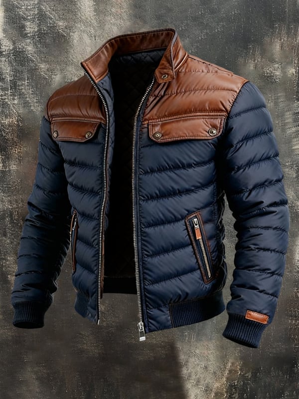 Per | Utendørsjakke med varme fargeblokker