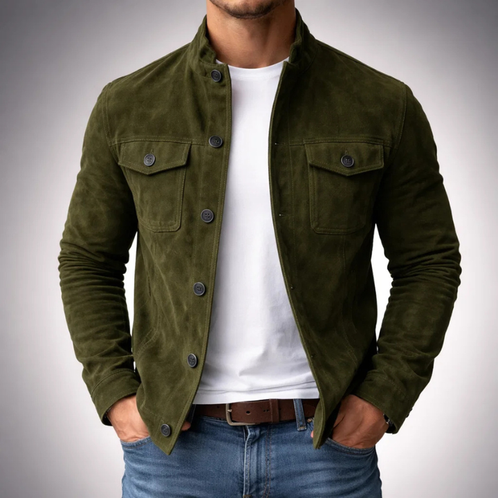 Terje | Premium Semsket Skinn Bomber