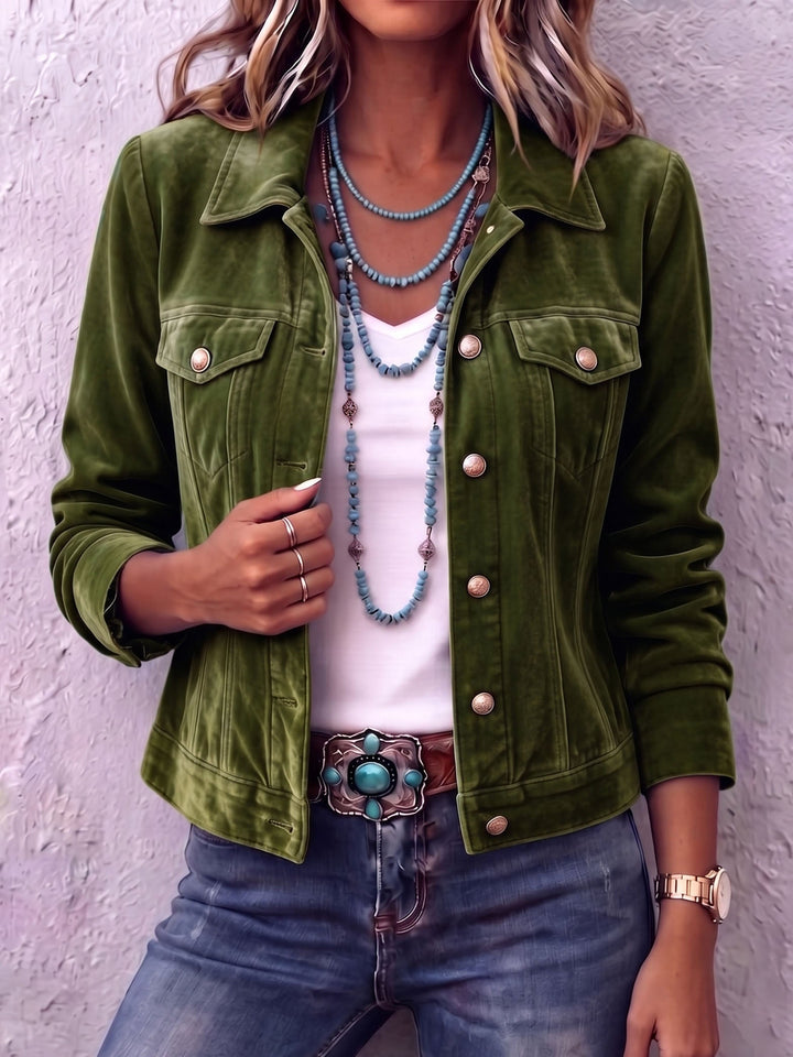 Dianne | Boho Vintage-inspirert Sammetjakke