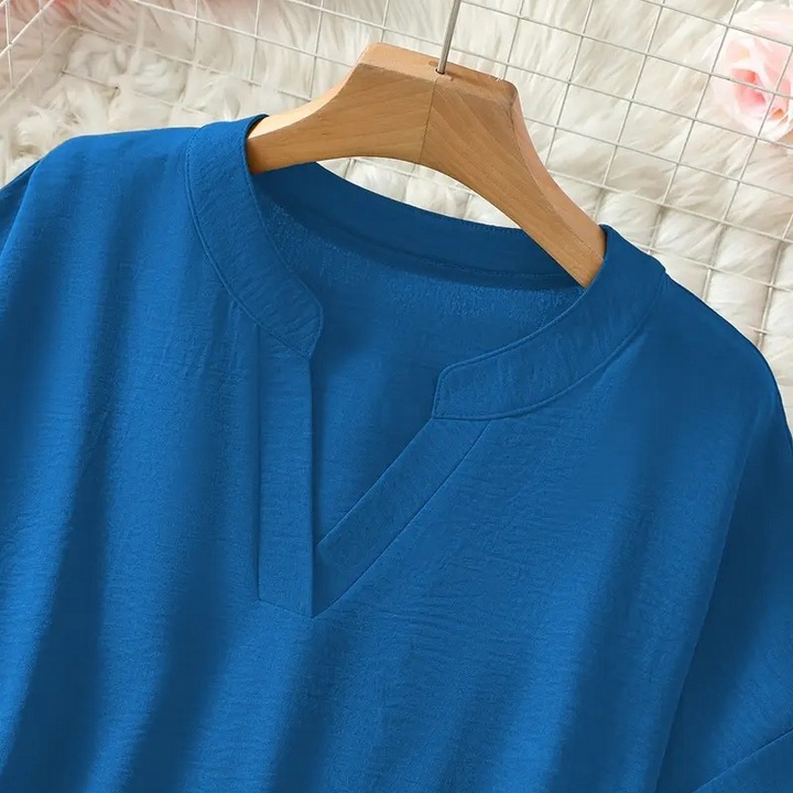 Livia | Luftig V-ringet Bluse